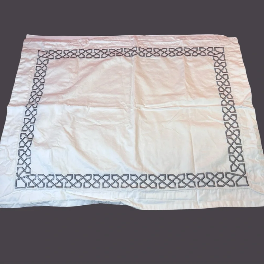 Pottery Barn Embroidered Sham Standard Size
